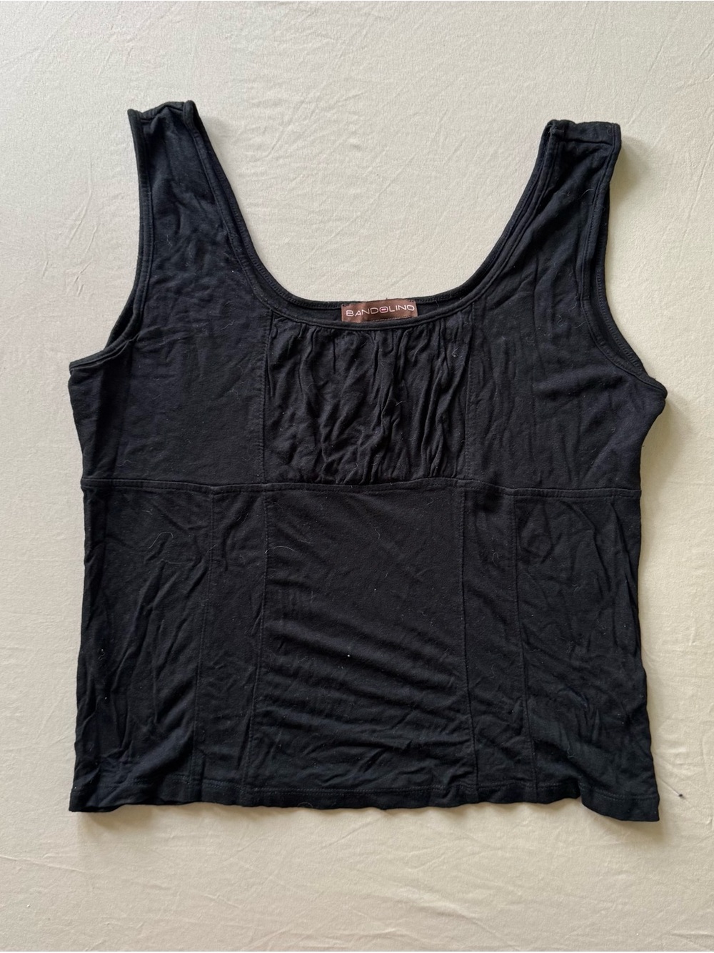 Vintage Bandolino Ruched Chest Tank